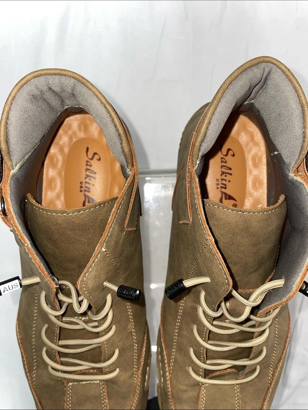 SALKIN MENS LEATHER CHUKKA BOOTS FTL-05-171